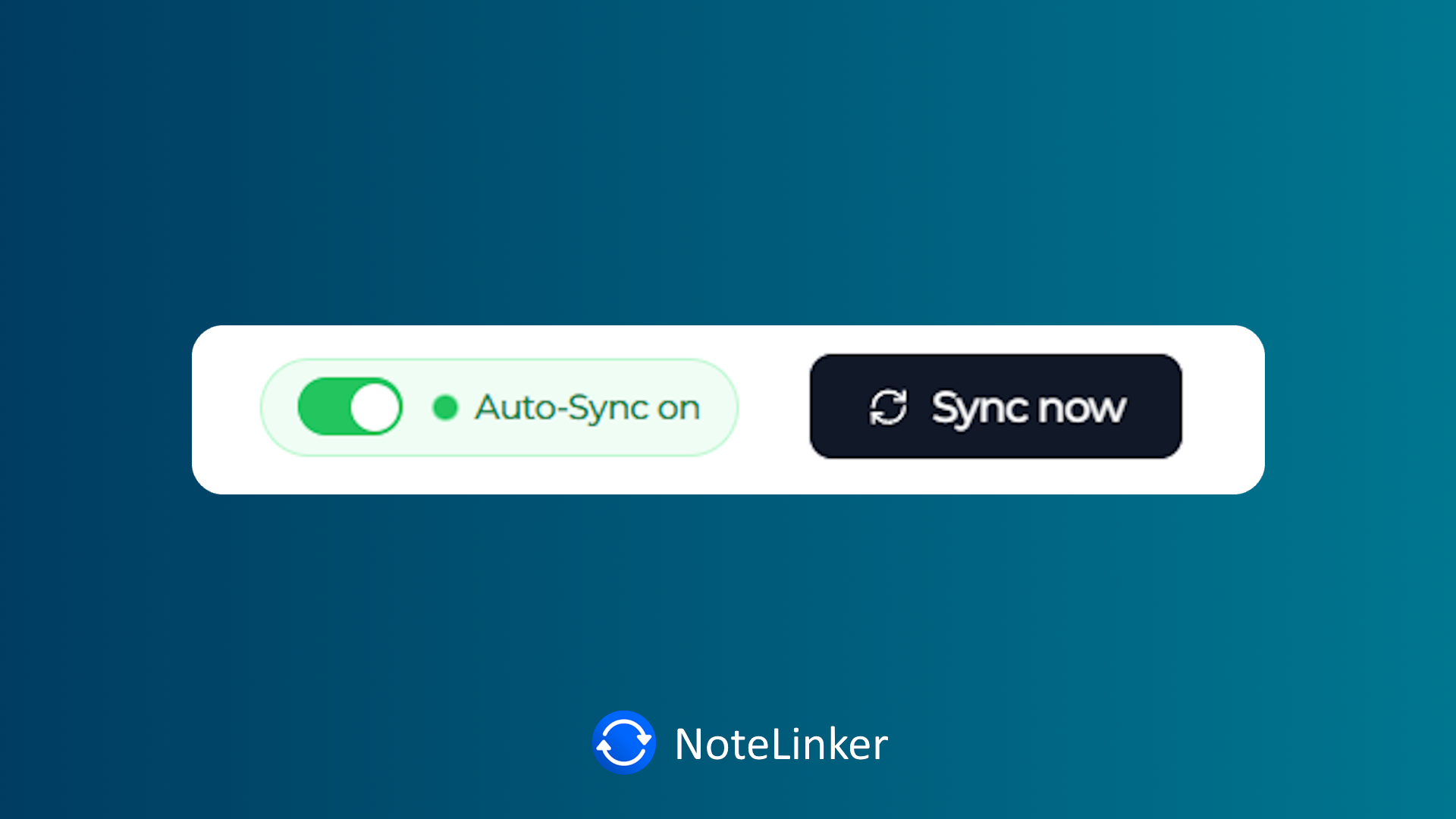 NoteLinker manual sync feature